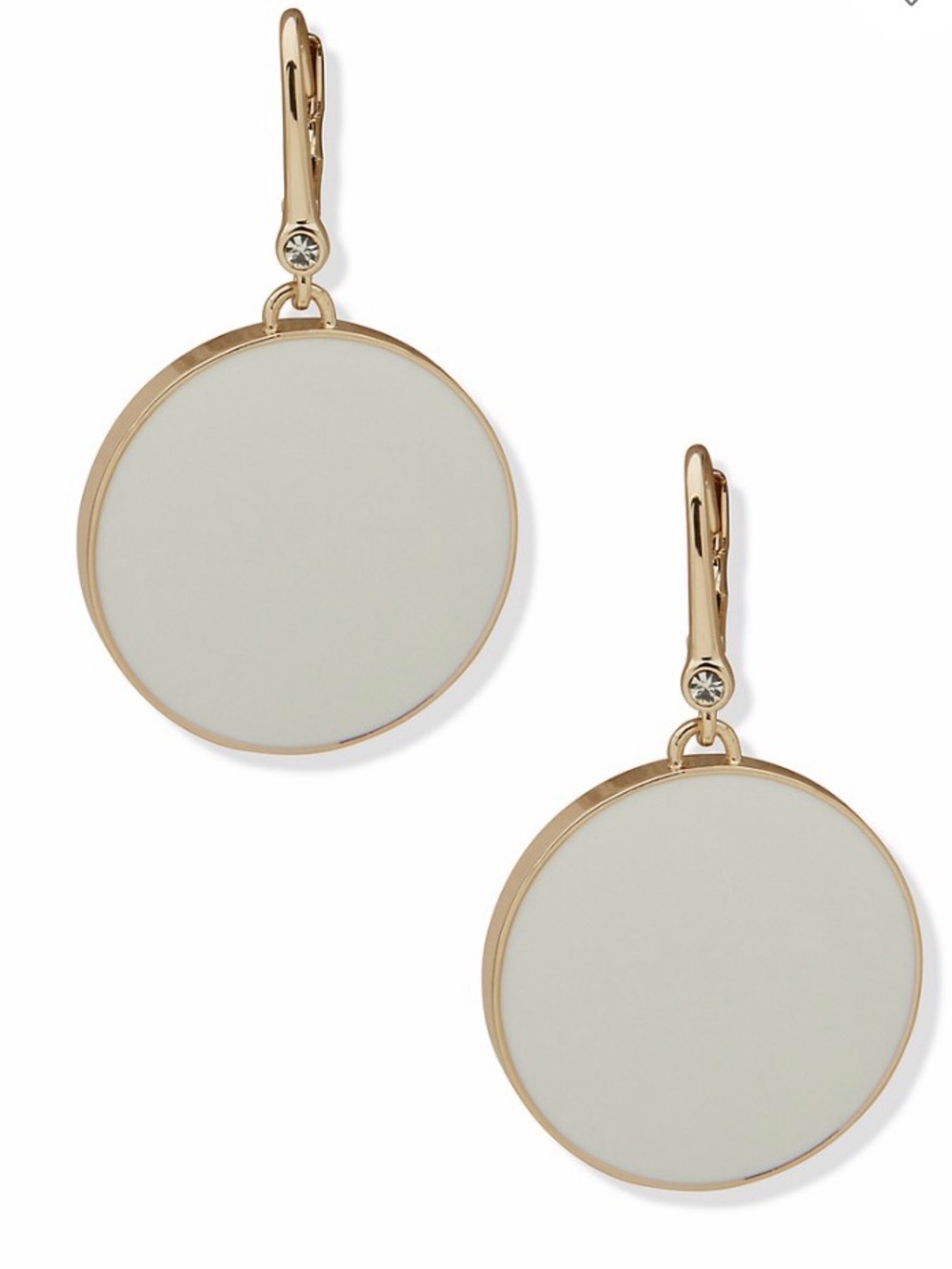 DKNY Gold and Cream earrings